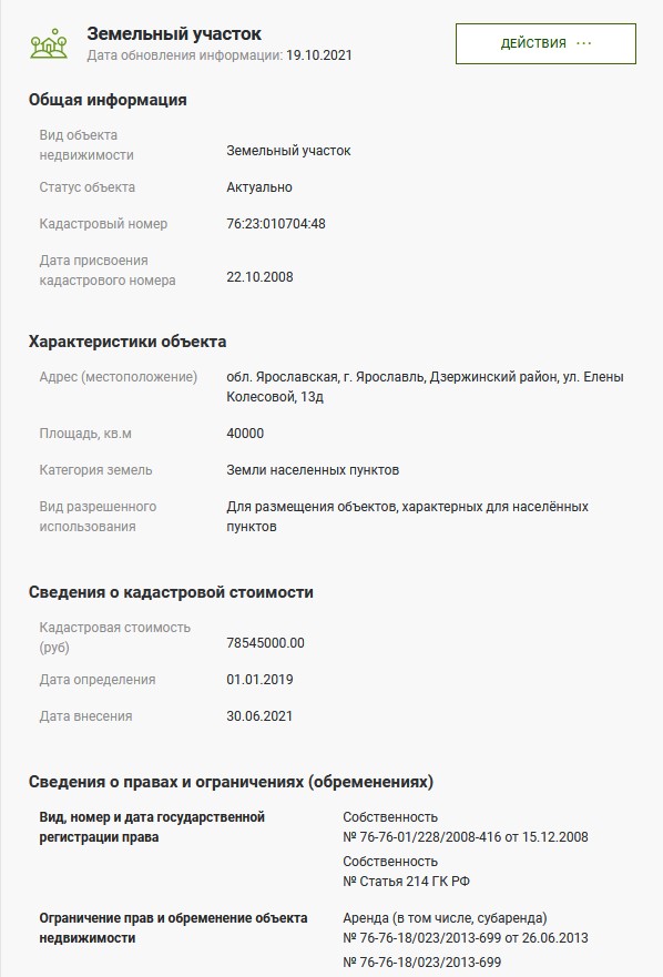 Как узнать кадастровую стоимость имущества или земельного участка